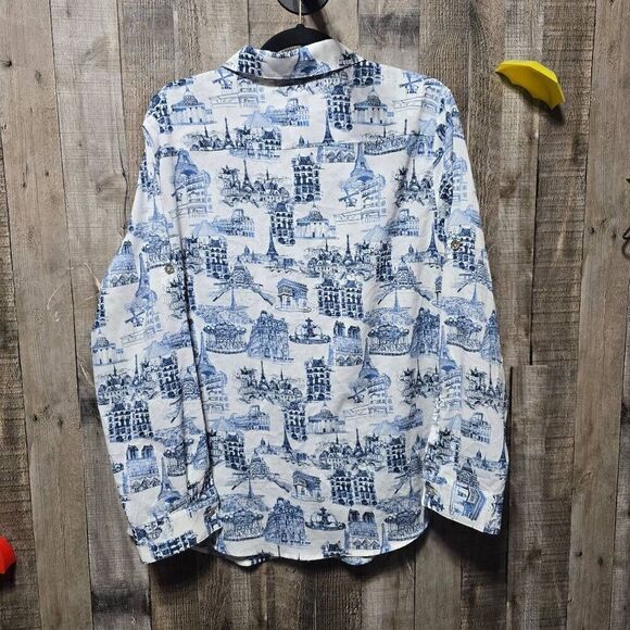 Karl Lagerfeld Paris Women's Long Sleeve Whimsical Blouse - Picture 3 of 6